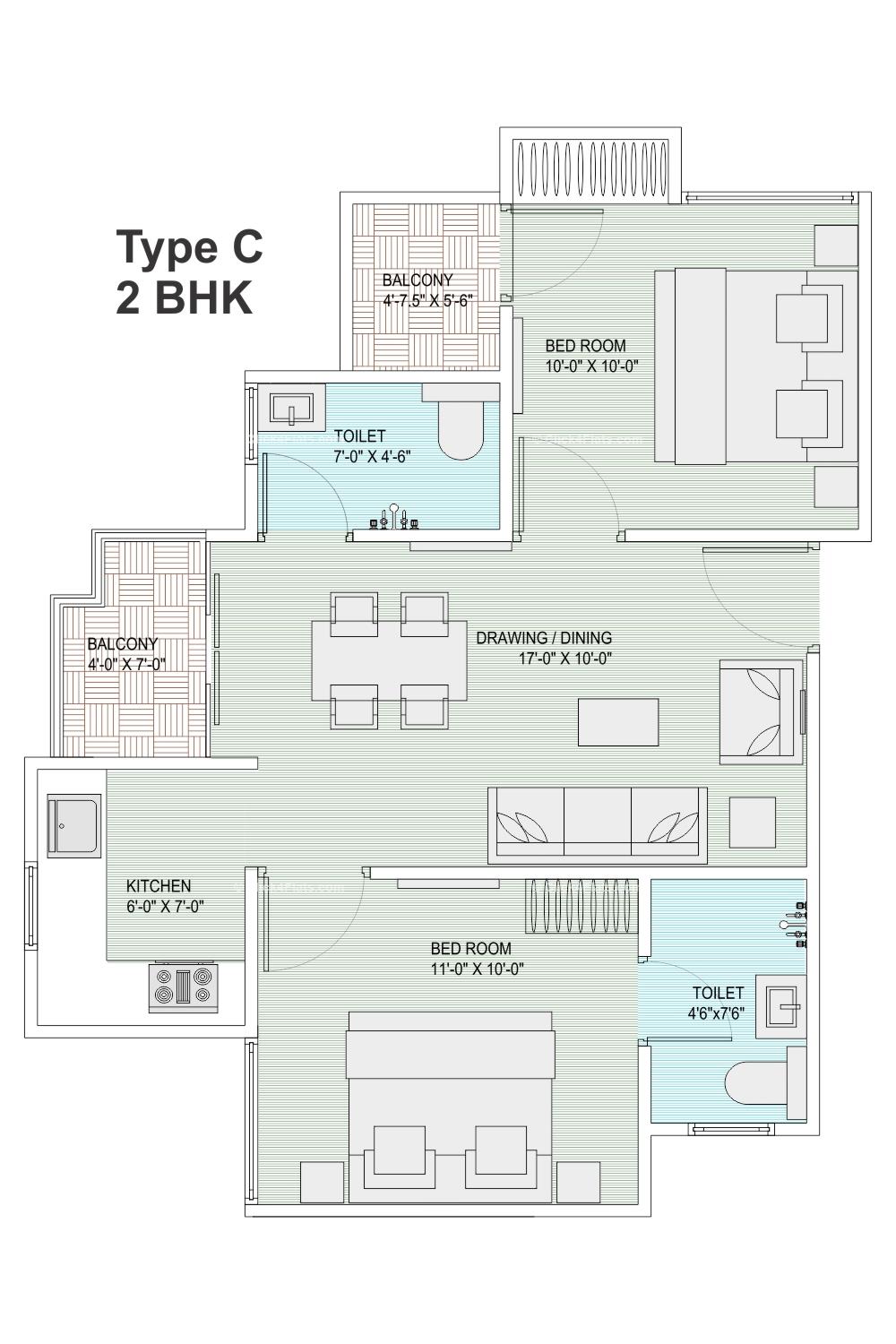 Gokul Vatika 2 BHK 